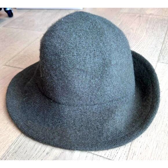 Free People Brushed Wool Packable Hat Green - Picture 1 of 5